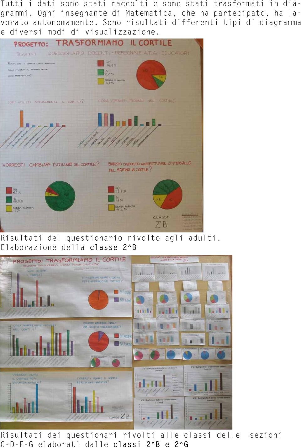 Sono risultati differenti tipi di diagramma e diversi modi di visualizzazione.