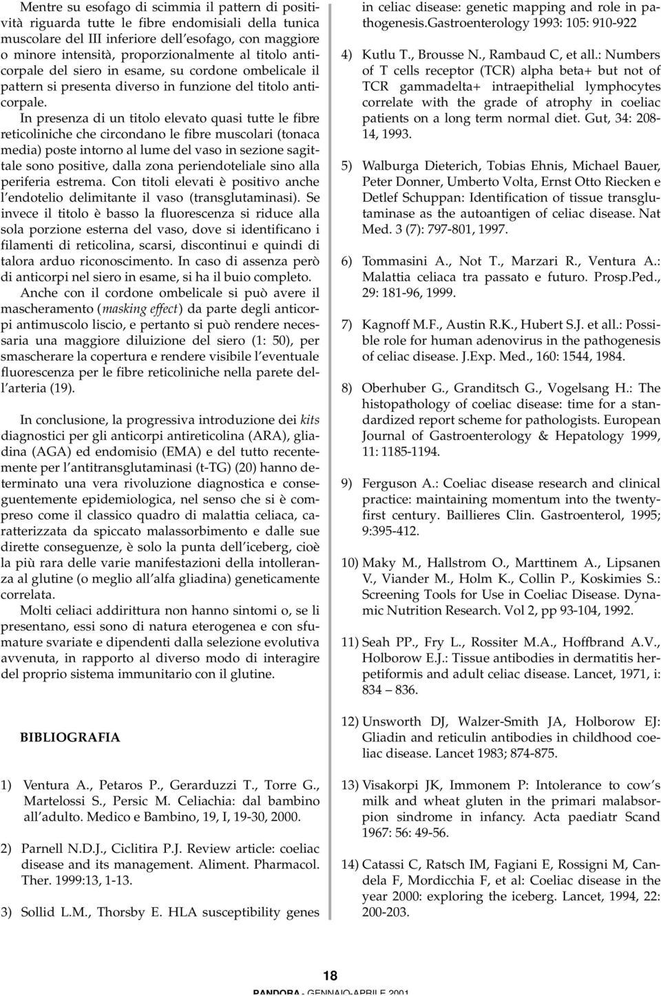 In presenza di un titolo elevato quasi tutte le fibre reticoliniche che circondano le fibre muscolari (tonaca media) poste intorno al lume del vaso in sezione sagittale sono positive, dalla zona