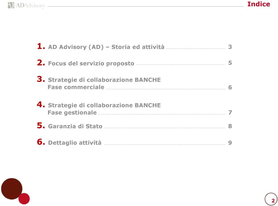 Strategie di collaborazione BANCHE Fase commerciale 6 4.