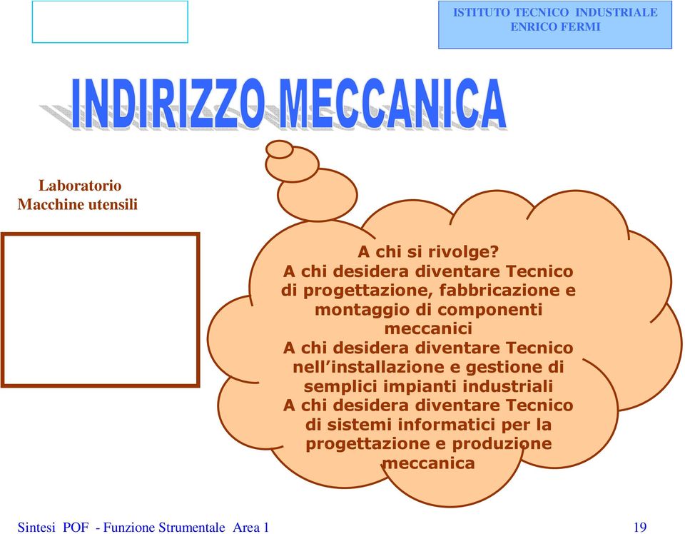 meccanici A chi desidera diventare Tecnico nell installazione e gestione di semplici impianti