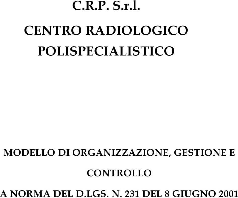 POLISPECIALISTICO MODELLO DI