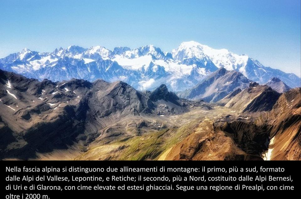 più a Nord, costituito dalle Alpi Bernesi, di Uri e di Glarona, con cime