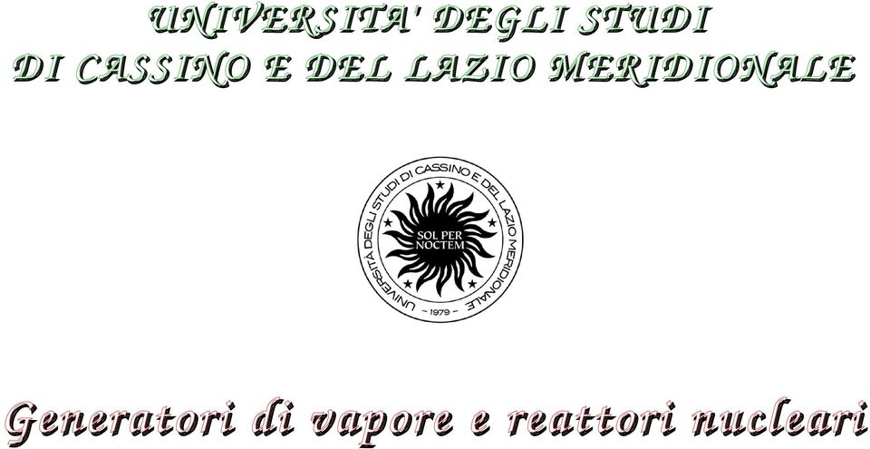 MERIDIONALE Generatori