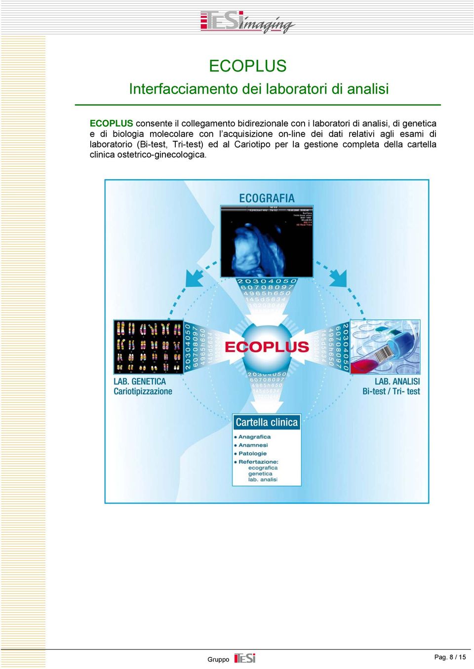 acquisizione on-line dei dati relativi agli esami di laboratorio (Bi-test, Tri-test)