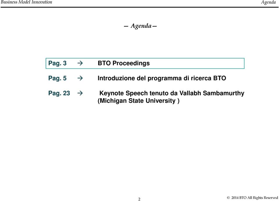 programma di ricerca BTO tenuto da