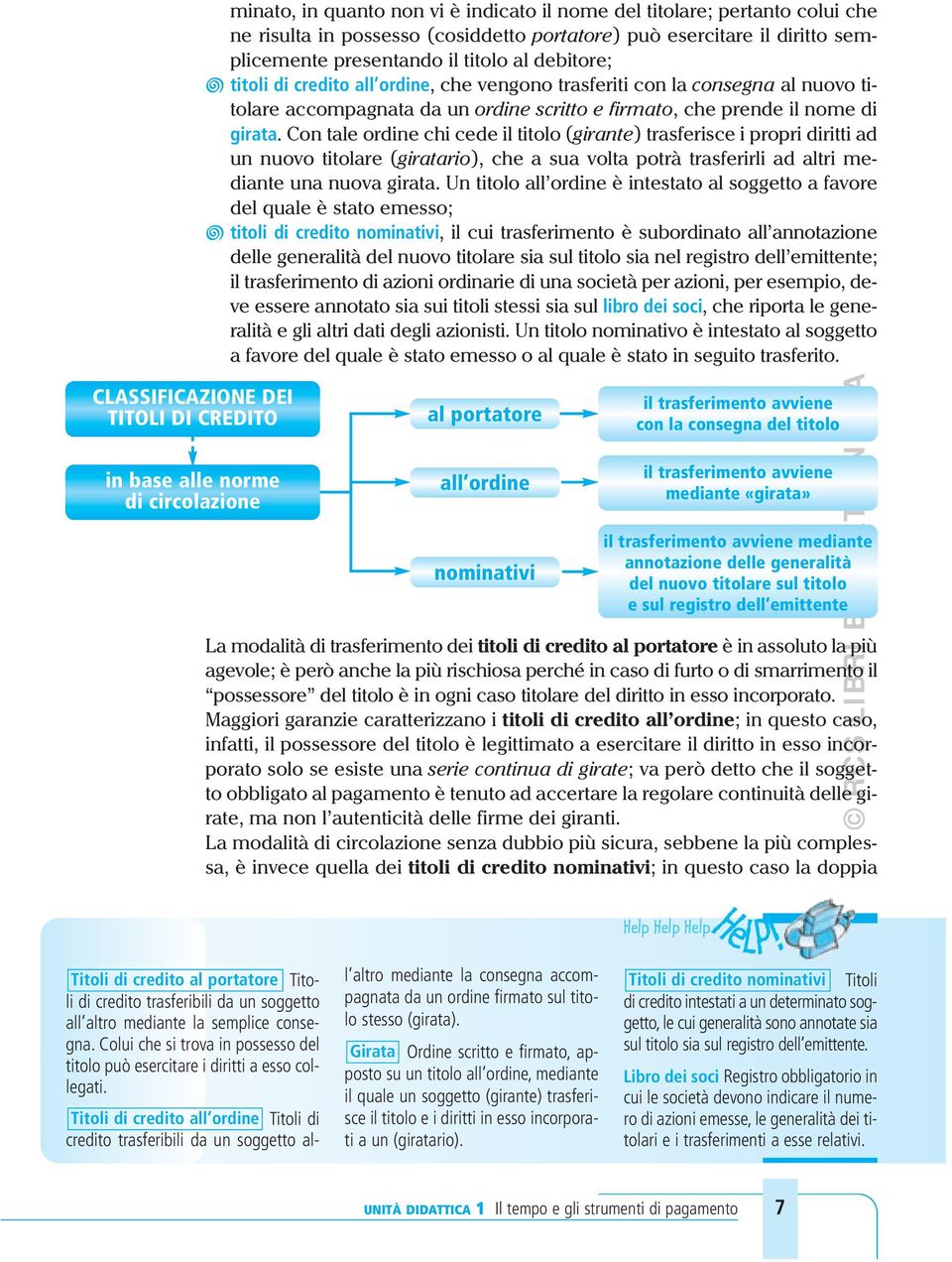 Con tale ordine chi cede il titolo (girante) trasferisce i propri diritti ad un nuovo titolare (giratario), che a sua volta potrà trasferirli ad altri mediante una nuova girata.