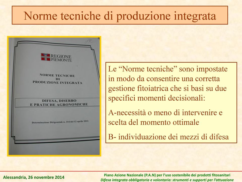 ottimale B- individuazione dei mezzi di difesa Al