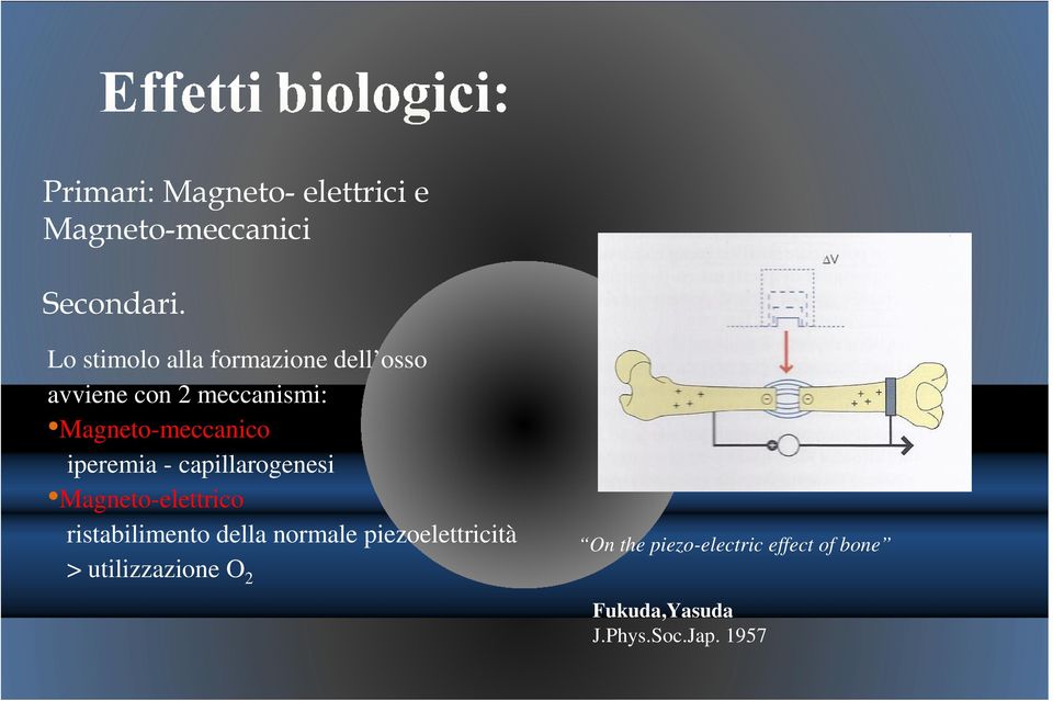 iperemia - capillarogenesi Magneto-elettrico ristabilimento della normale