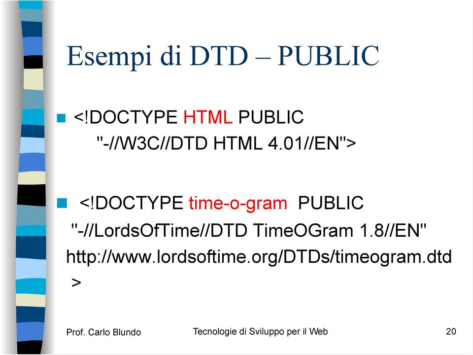 DOCTYPE time-o-gram PUBLIC "-//LordsOfTime//DTD TimeOGram 1.