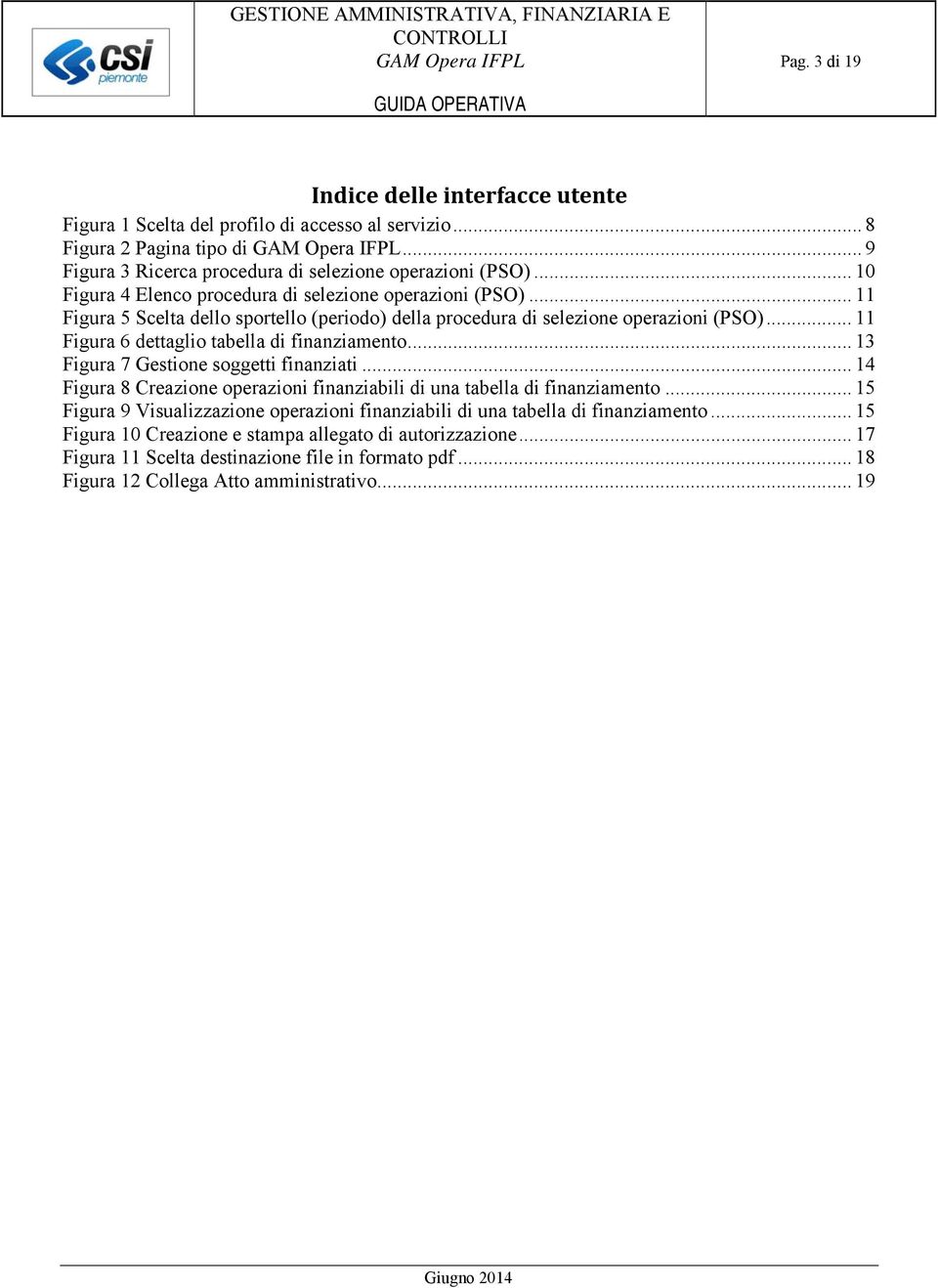 .. 11 Figura 6 dettaglio tabella di finanziamento... 13 Figura 7 Gestione soggetti finanziati... 14 Figura 8 Creazione operazioni finanziabili di una tabella di finanziamento.