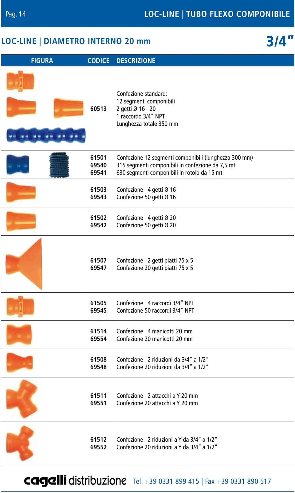 Confezione 4 getti Ø 16 Confezione 50 getti Ø 16 61502 69542 Confezione 4 getti Ø 20 Confezione 50 getti Ø 20 61507 69547 Confezione 2 getti piatti 75 x 5 Confezione 20 getti piatti 75 x 5 61505