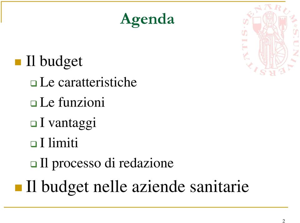 vantaggi I limiti Il processo