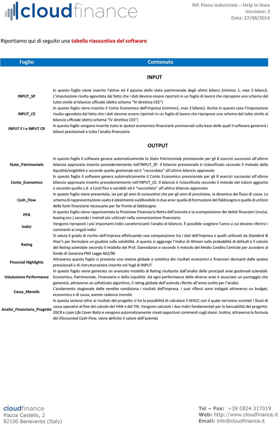 L imputazione risulta agevolata dal fatto che i dati devono essere riportati in un foglio di lavoro che ripropone uno schema del tutto simile al bilancio ufficiale (detto schema IV direttiva CEE ) In