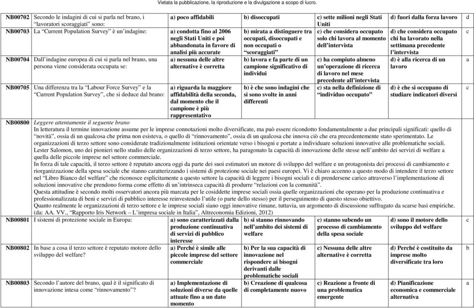 onott fino l 2006 ) mirt istinguere tr ) he onsier oupto ) he onsier oupto negli Stti Uniti e poi nont in fvore i nlisi più urte oupti, isoupti e non oupti o sorggiti solo hi lvor l momento ell