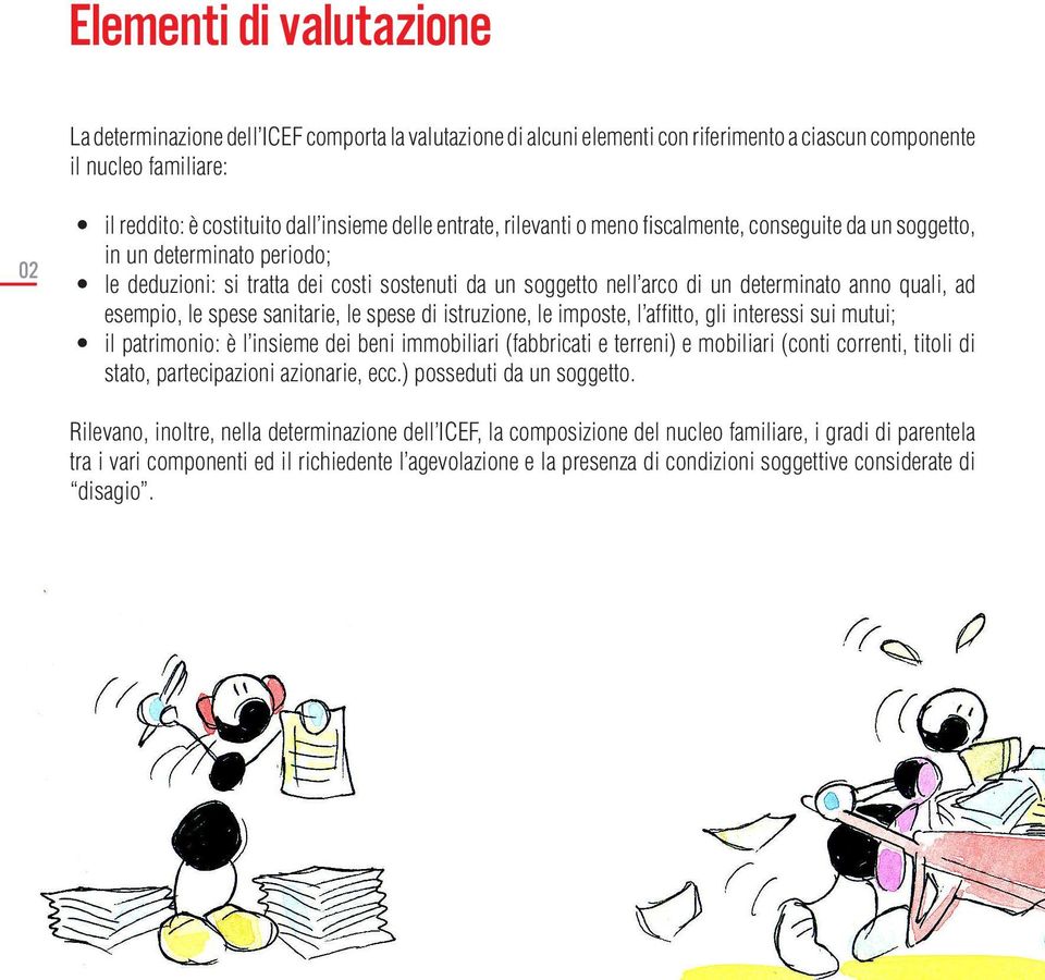 il nucleo familiare: 02 tra i vari componenti ed il richiedente l