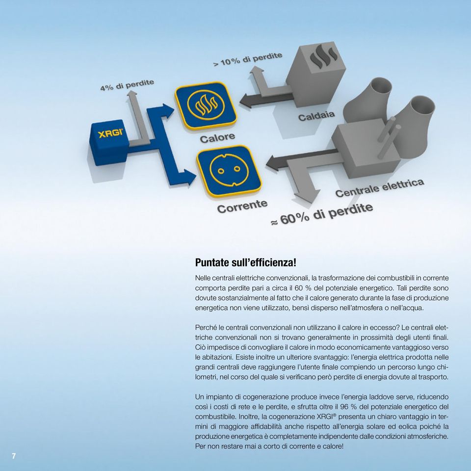 Le centrali elet- - 7 Un impianto di cogenerazione produce