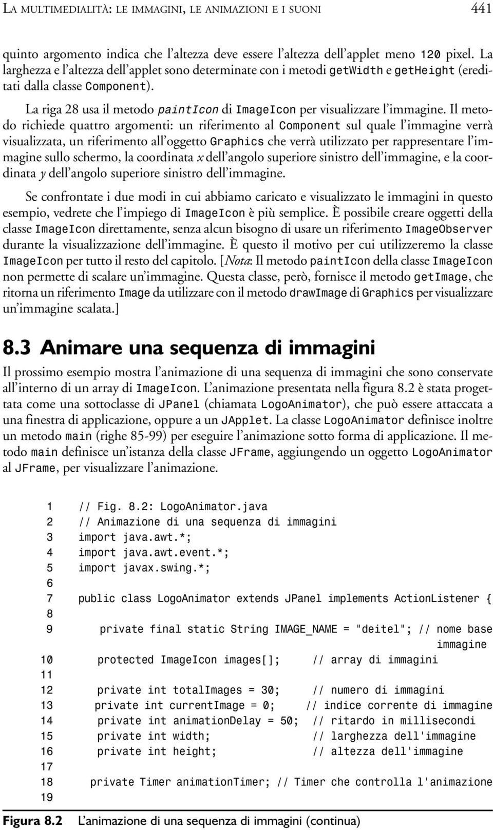 Il metodo richiede quattro argomenti: un riferimento al Component sul quale l immagine verrà visualizzata, un riferimento all oggetto Graphics che verrà utilizzato per rappresentare l immagine sullo