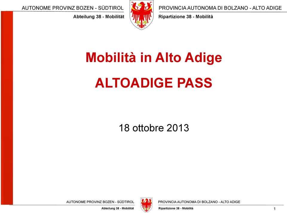 Mobilità in Alto Adige