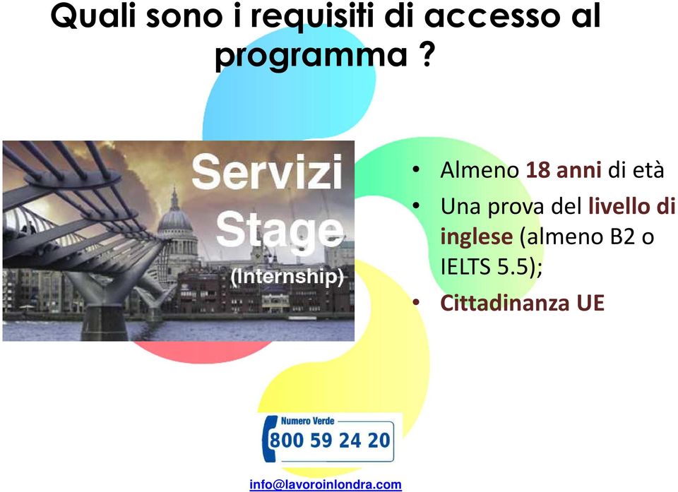 Almeno 18 anni di età Una prova del