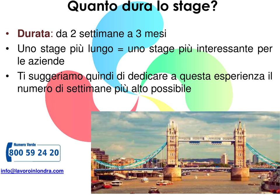 = uno stage più interessante per le aziende Ti