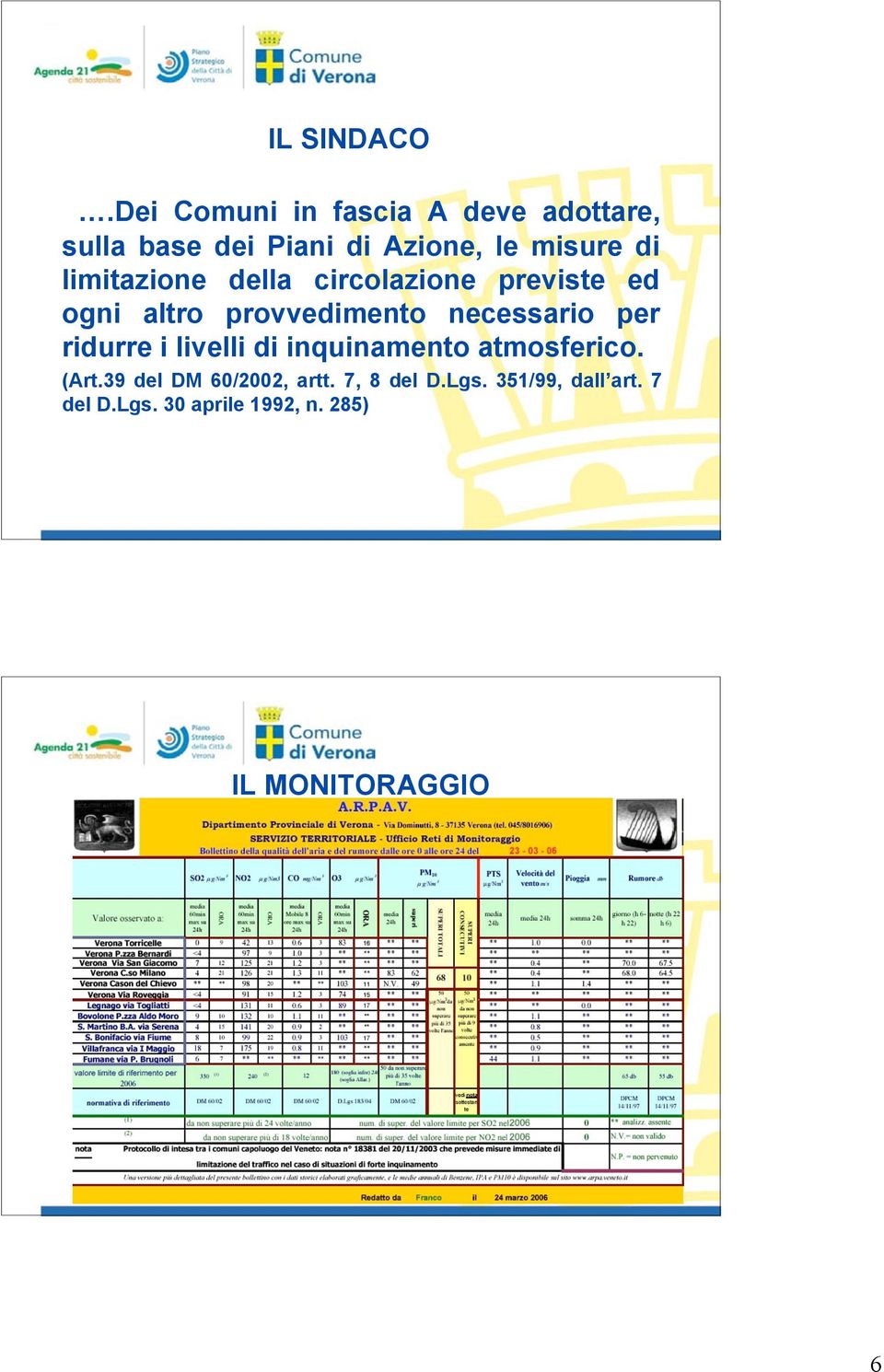 limitazione della circolazione previste ed ogni altro provvedimento necessario per