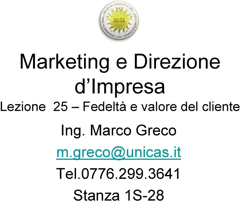 cliente Ing. Marco Greco m.