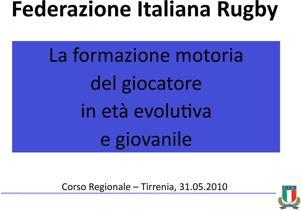 giocatore in età evolu4va e