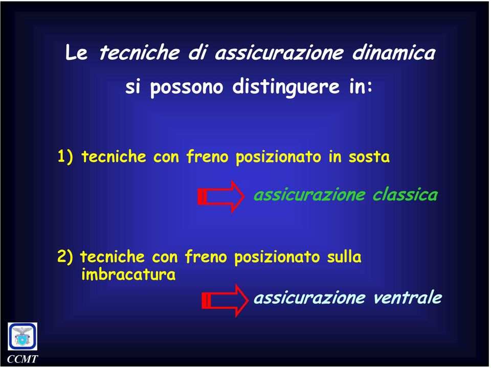 in sosta assicurazione classica 2) tecniche con