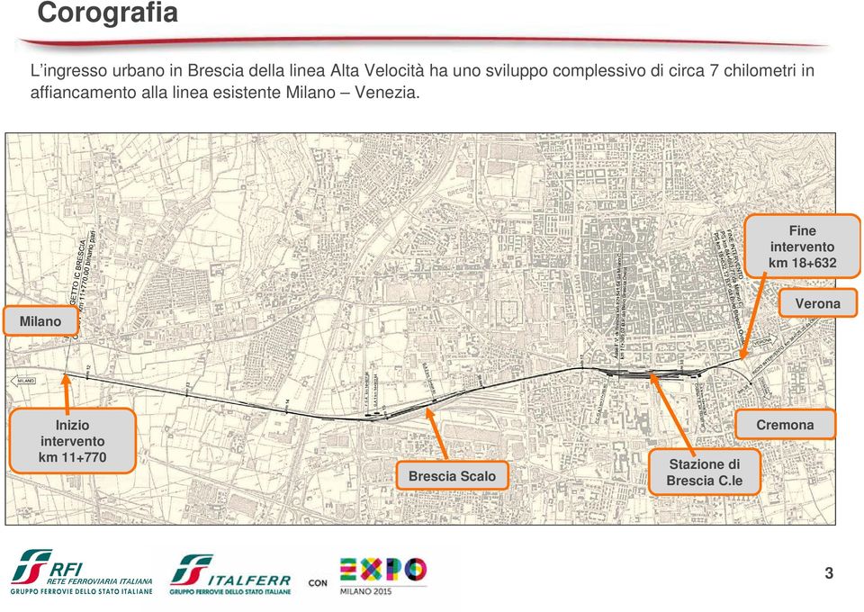 linea esistente Milano Venezia.