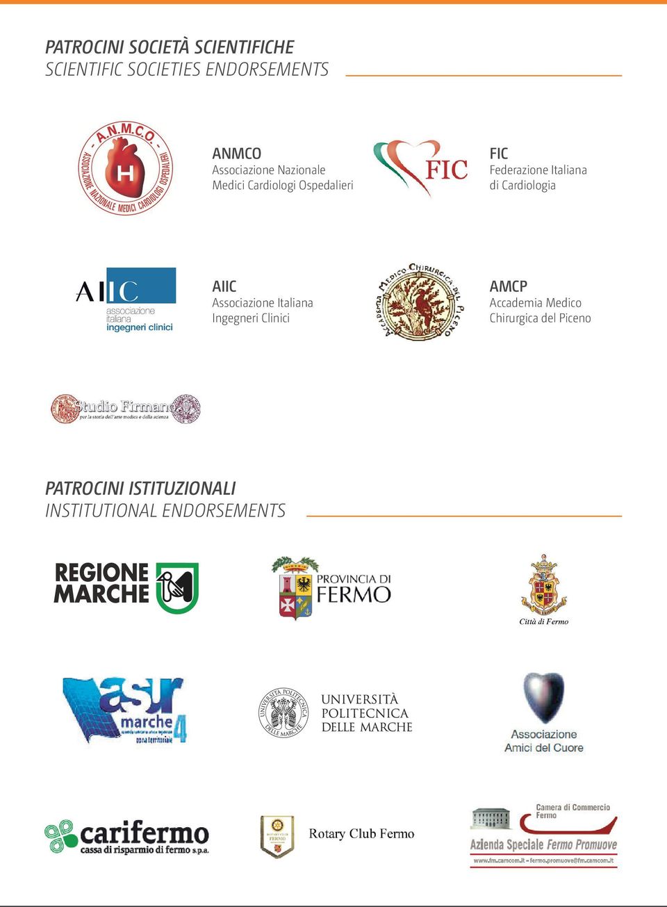 Italiana di Cardiologia AIIC Associazione Italiana Ingegneri Clinici AMCP