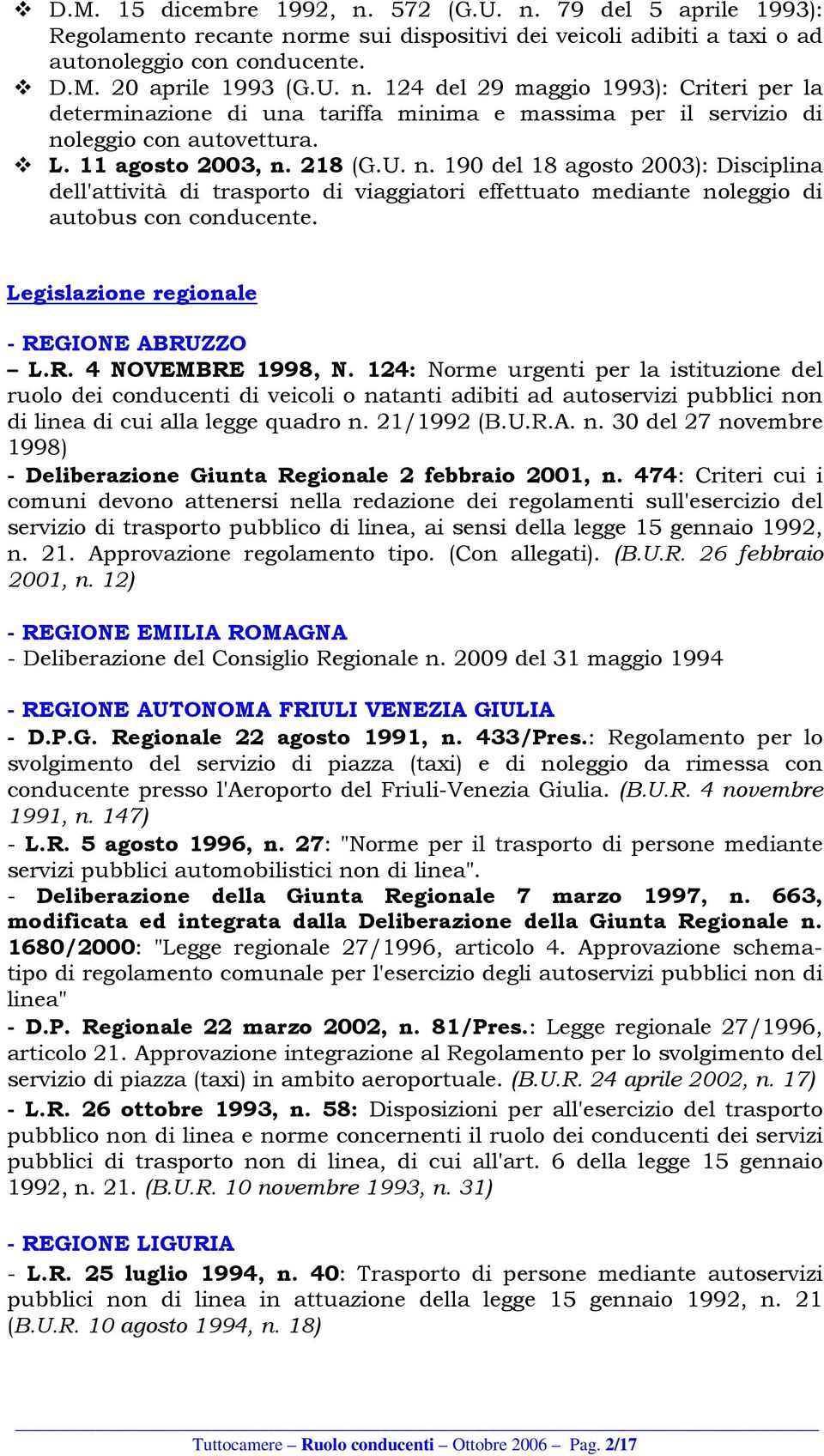 Legislazione regionale - REGIONE ABRUZZO L.R. 4 NOVEMBRE 1998, N.