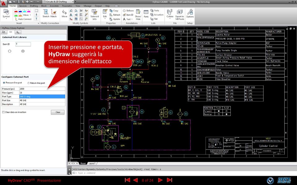 HyDraw suggerirà la dimensione dell