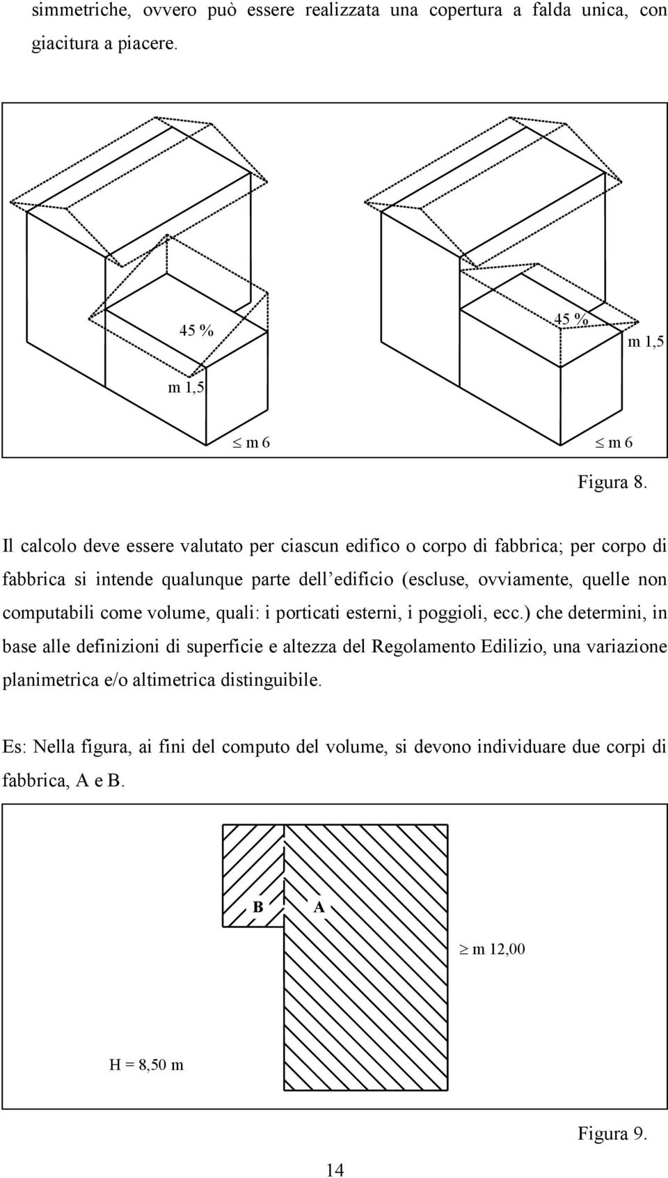 non computabili come volume, quali: i porticati esterni, i poggioli, ecc.