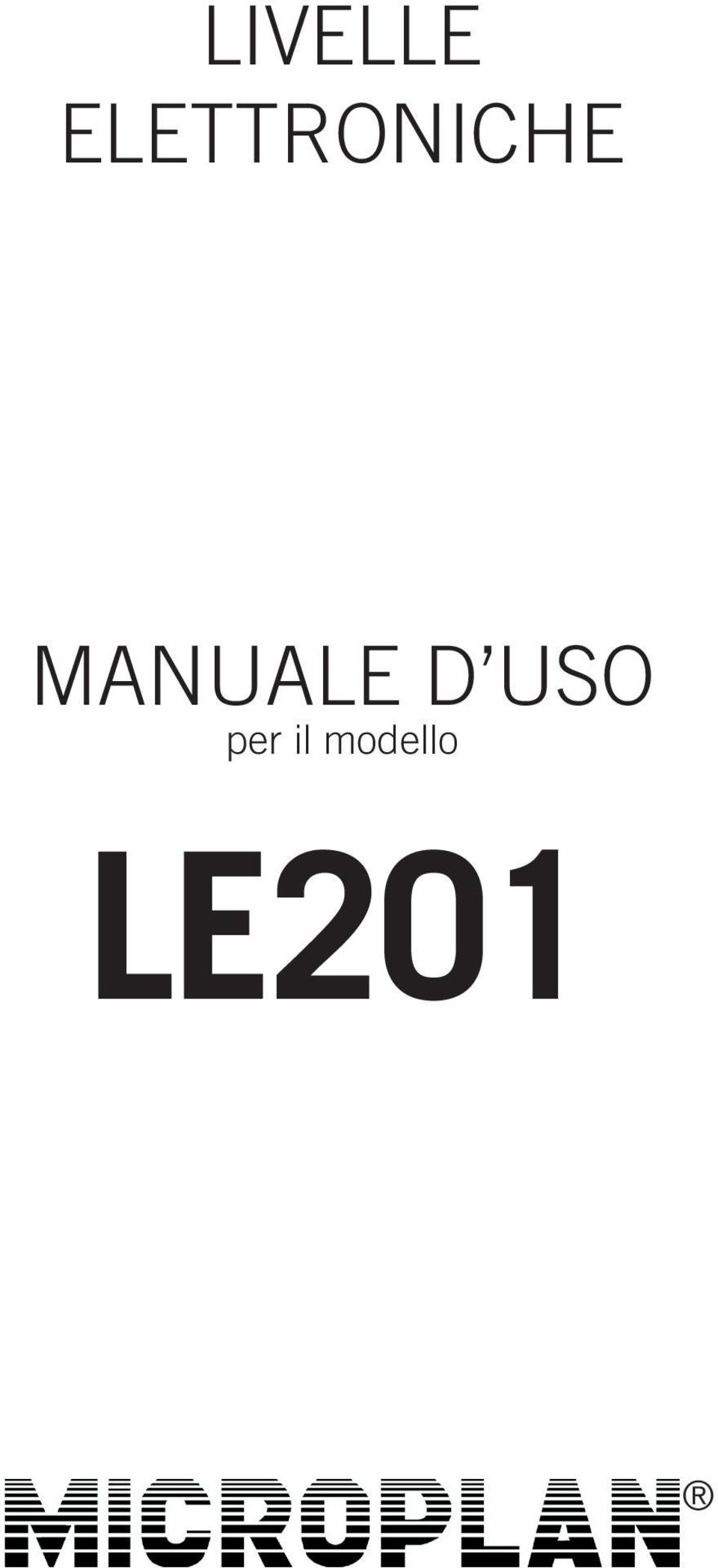 MANUALE D USO