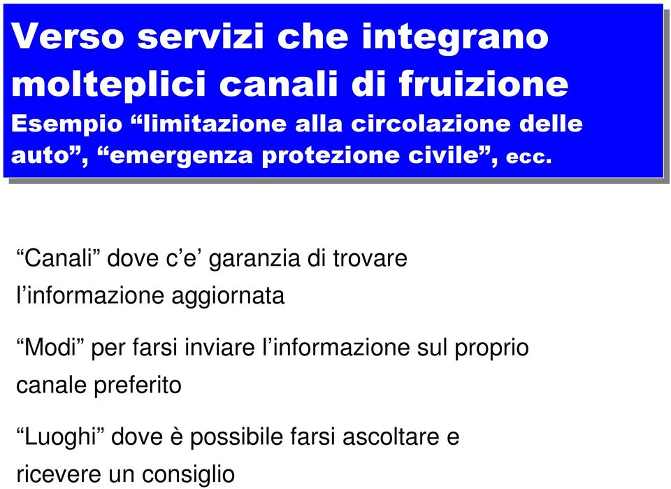 Canali dove c e garanzia di trovare l informazione aggiornata Modi per farsi