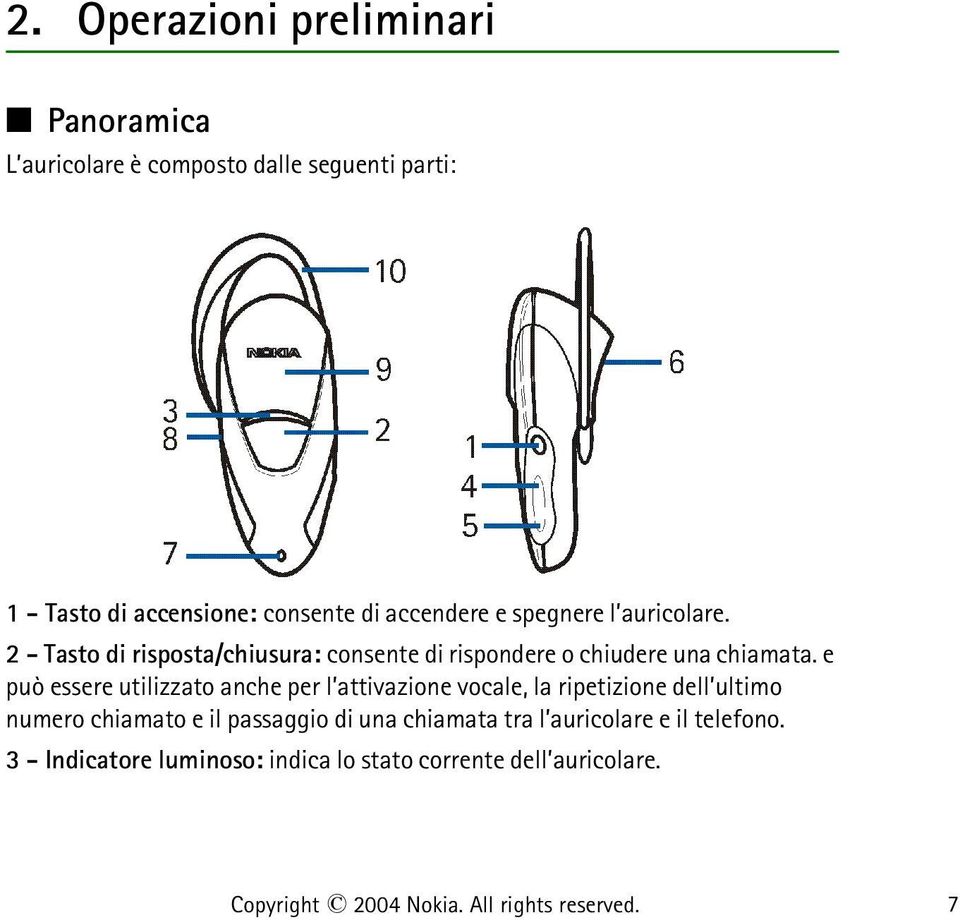 e può essere utilizzato anche per l attivazione vocale, la ripetizione dell ultimo numero chiamato e il passaggio di una