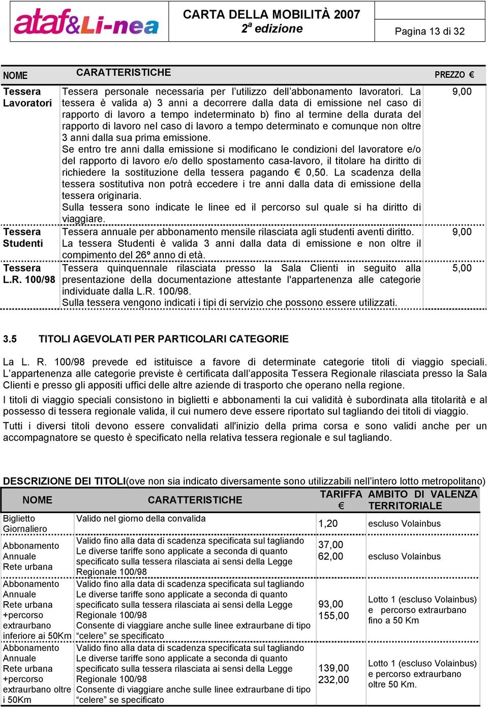 tempo determinato e comunque non oltre 3 anni dalla sua prima emissione.