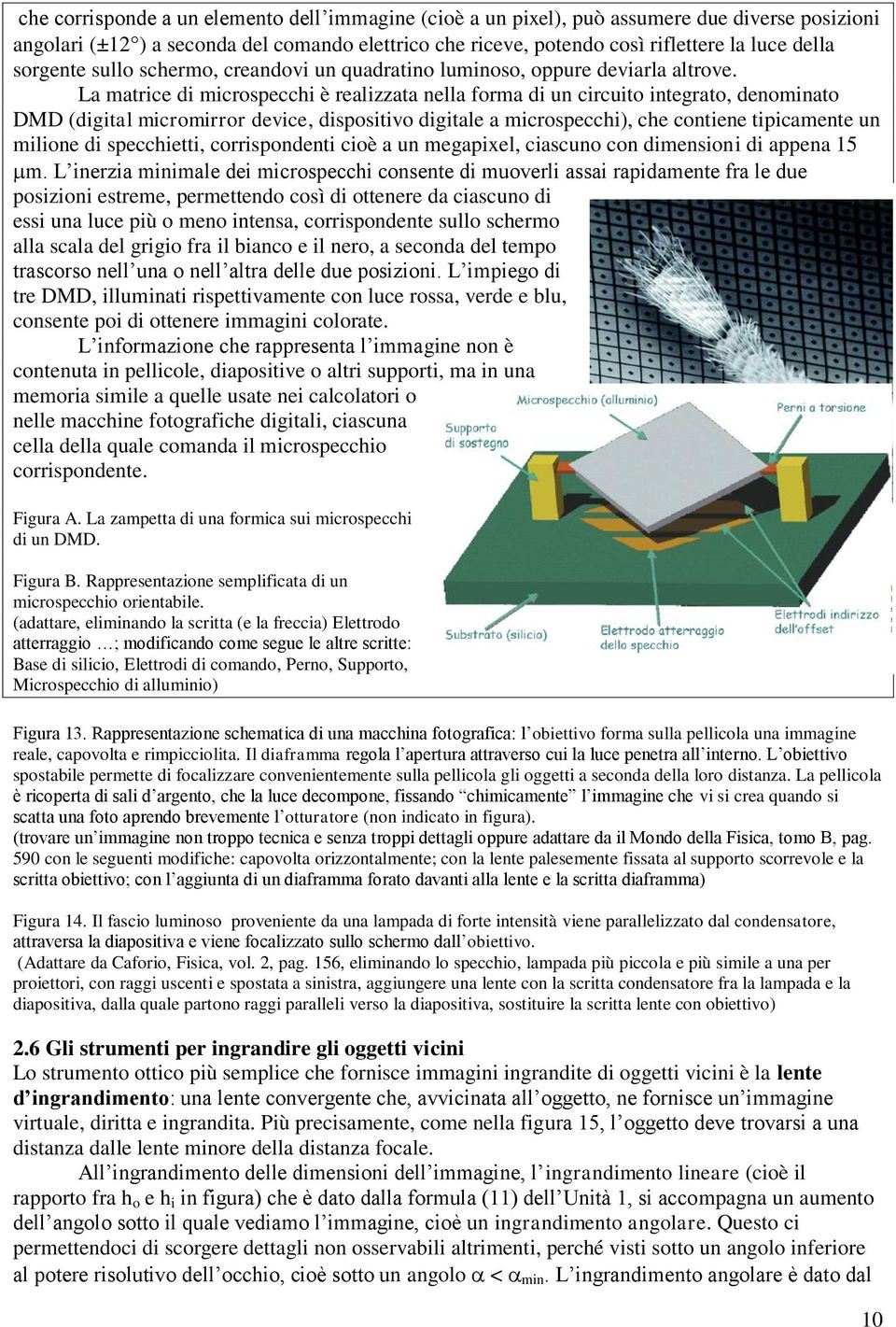 La matrice di microspecchi è realizzata nella forma di un circuito integrato, denominato DMD (digital micromirror device, dispositivo digitale a microspecchi), che contiene tipicamente un milione di