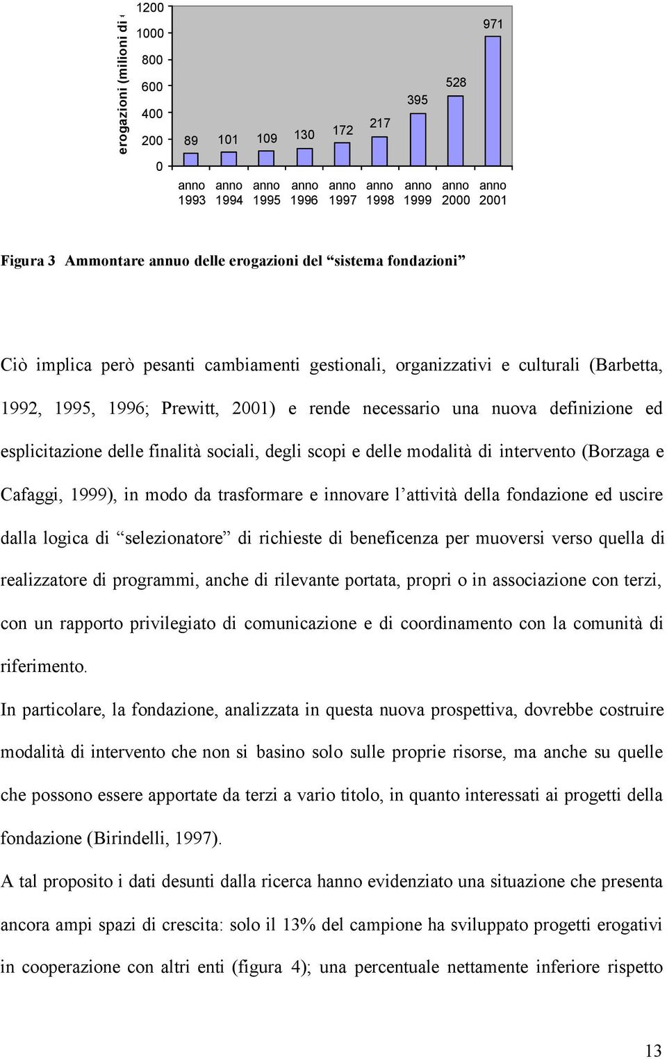 definizione ed esplicitazione delle finalità sociali, degli scopi e delle modalità di intervento (Borzaga e Cafaggi, 1999), in modo da trasformare e innovare l attività della fondazione ed uscire