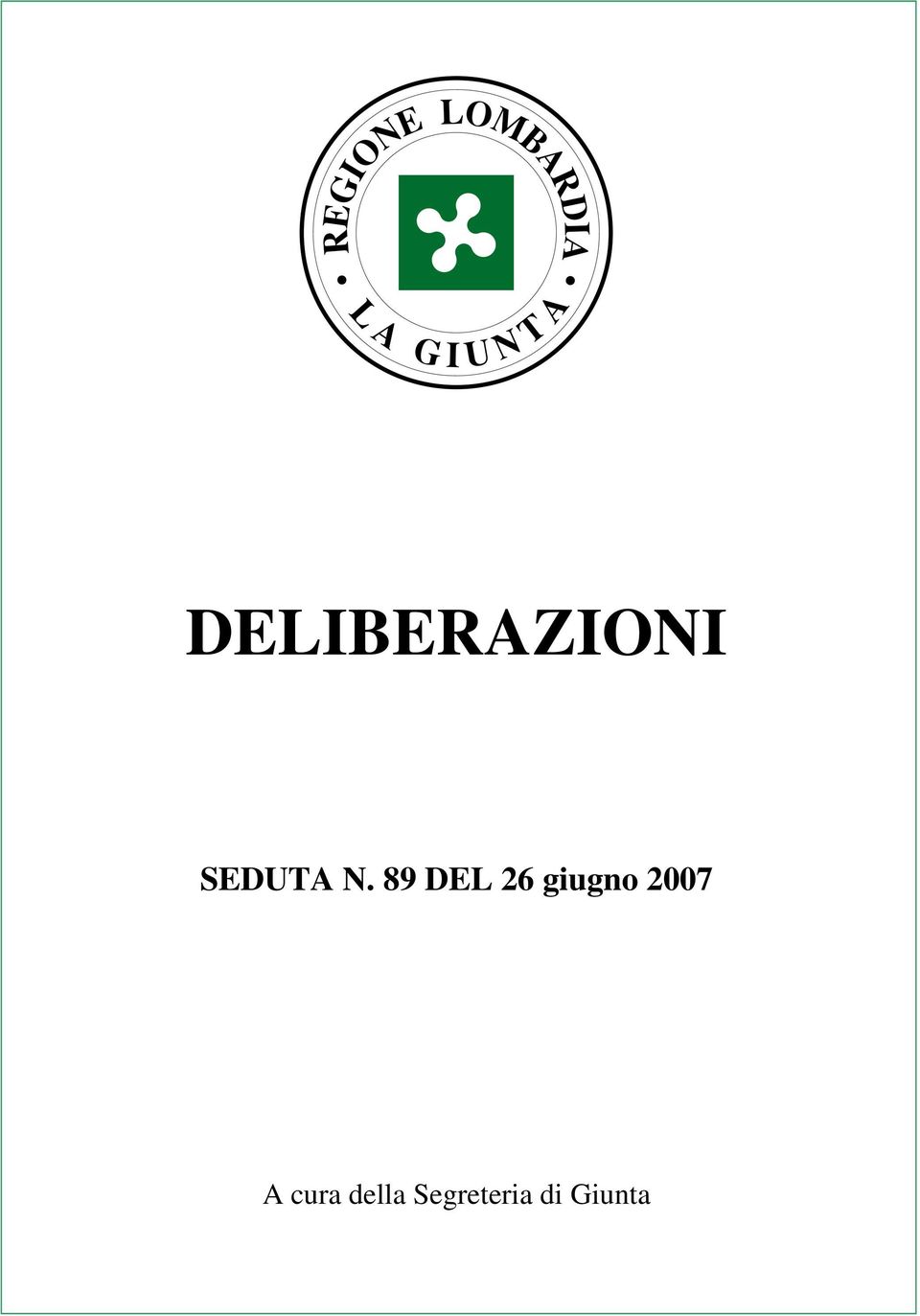 89 DEL 26 giugno