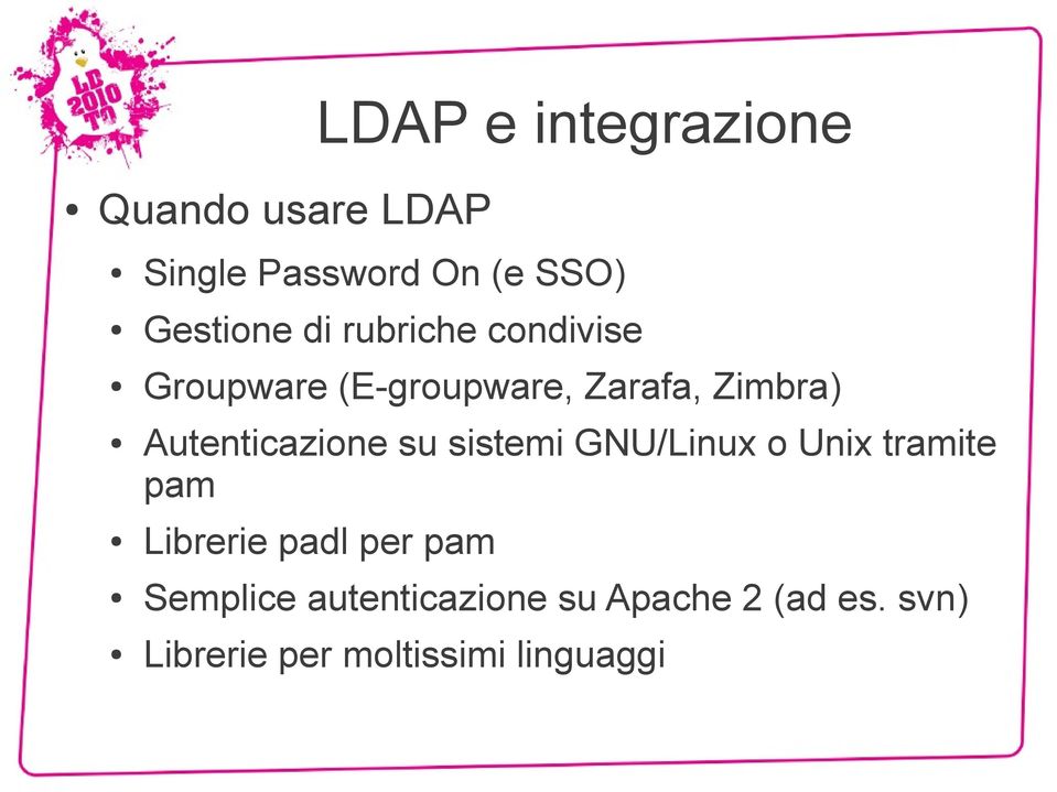 Autenticazione su sistemi GNU/Linux o Unix tramite pam Librerie padl per