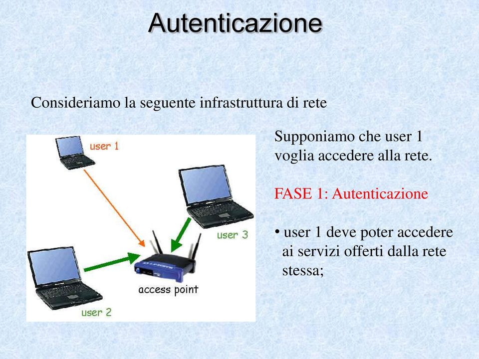 voglia accedere alla rete.