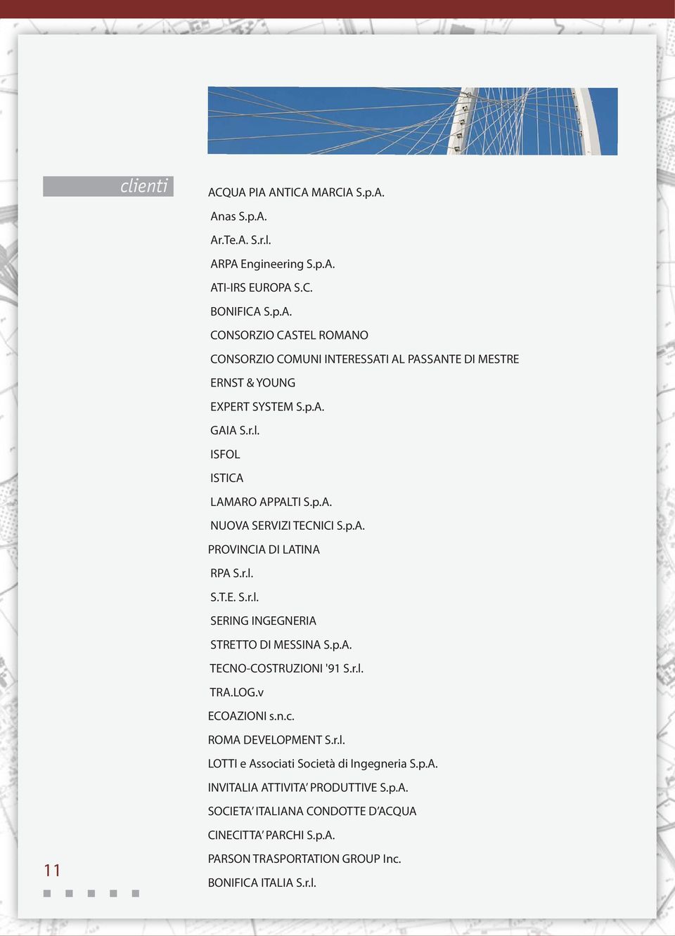 r.l. TRA.LOG.v ECOAZIONI s.n.c. ROMA DEVELOPMENT S.r.l. LOTTI e Associati Società di Ingegneria S.p.A. INVITALIA ATTIVITA PRODUTTIVE S.p.A. SOCIETA ITALIANA CONDOTTE D ACQUA CINECITTA PARCHI S.