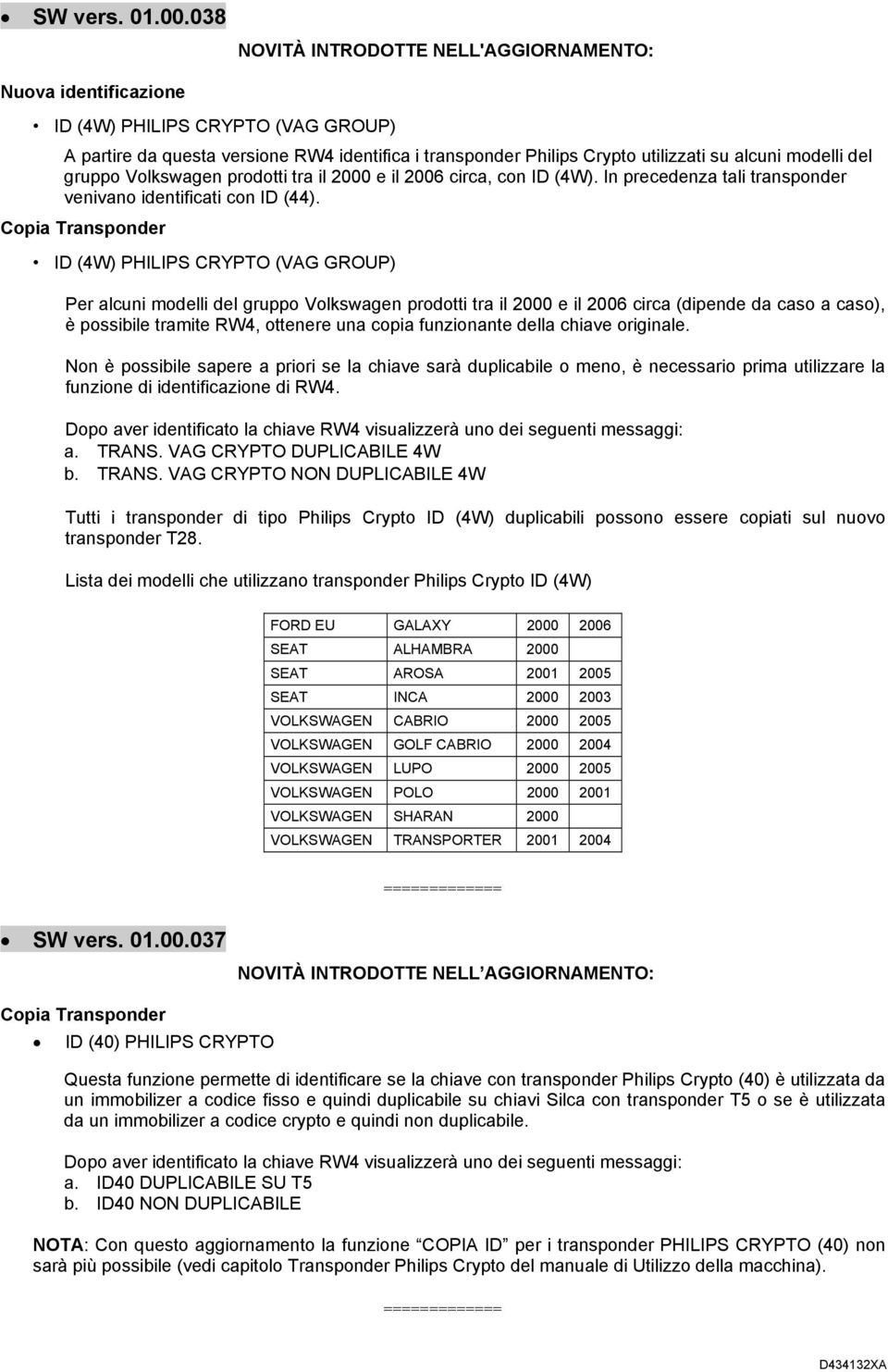 circa, con ID (4W). In precedenza tali transponder venivano identificati con ID (44).