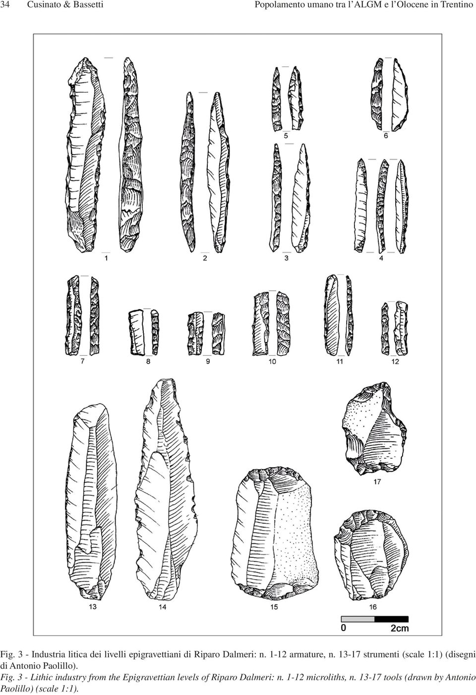 13-17 strumenti (scale 1:1) (disegni di Antonio Paolillo). Fig.