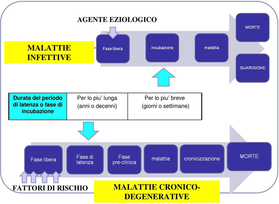 lunga (anni o decenni) Per lo piu breve (giorni o