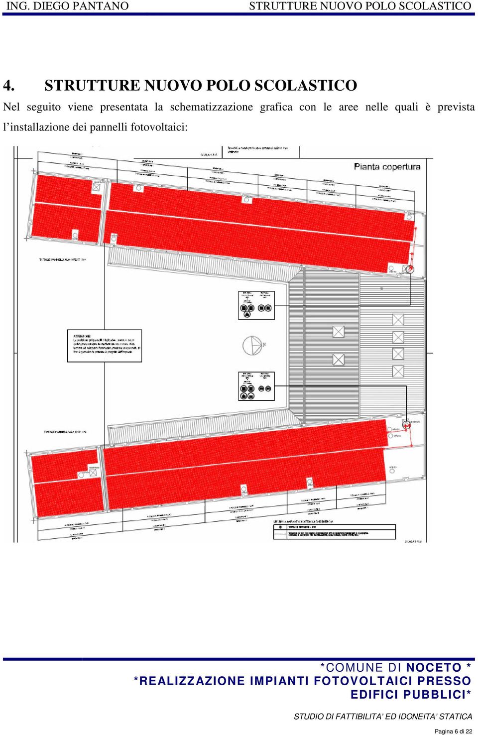 presentata la schematizzazione grafica con le aree