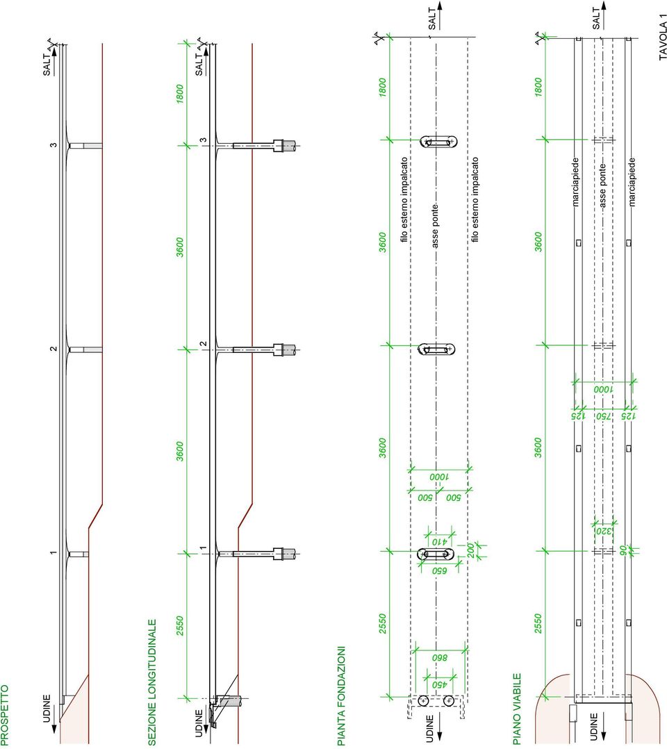 impalcato UDINE asse ponte SALT 450 650 410 500 500 1000 200 filo esterno impalcato