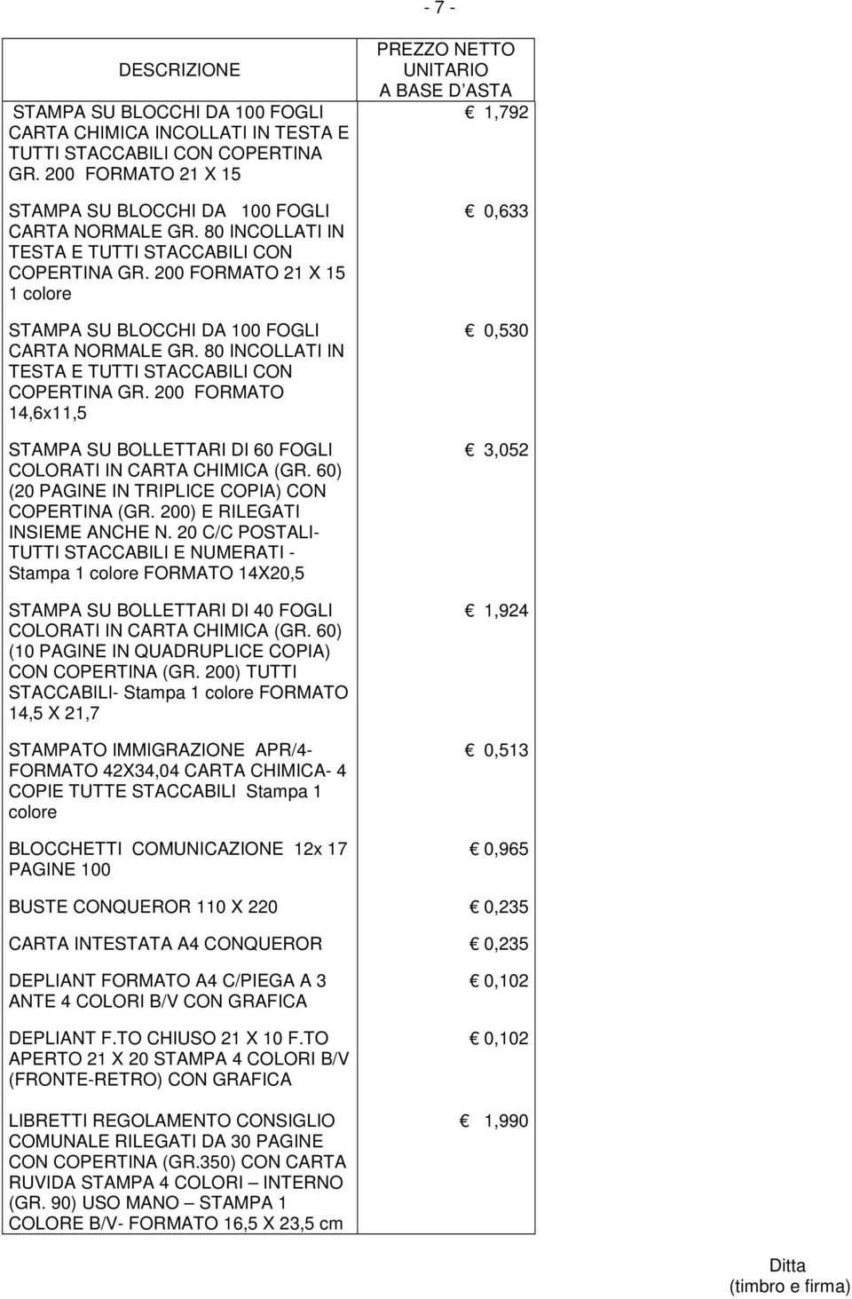 200 FORMATO 14,6x11,5 STAMPA SU BOLLETTARI DI 60 FOGLI COLORATI IN CARTA CHIMICA (GR. 60) (20 PAGINE IN TRIPLICE COPIA) CON COPERTINA (GR. 200) E RILEGATI INSIEME ANCHE N.