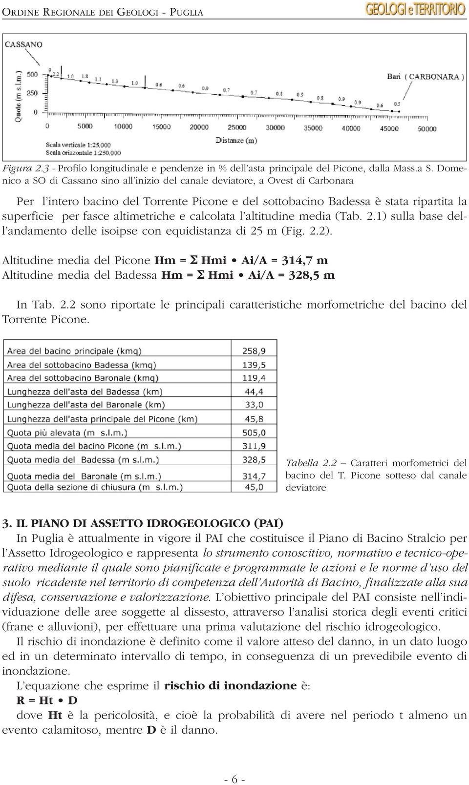 altimetriche e calcolata l altitudine media (Tab. 2.1) sulla base dell andamento delle isoipse con equidistanza di 25 m (Fig. 2.2).